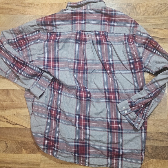 Cinch Shirt Mens XXL Button Down Gray Red Plaid Western Rancher Rodeo Cowboy - Picture 10 of 10